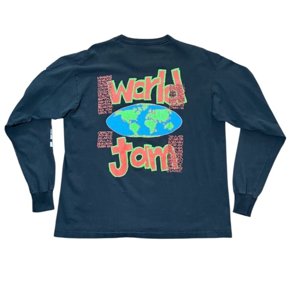 Vintage 92 Pearl Jam US Tour World Jam Long Sleeve Concert Graphic Band T-shirt